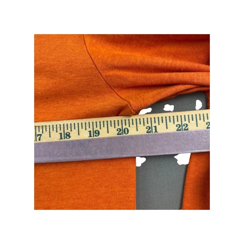 Polo Ralph Lauren Long Sleeve T‎ Shirt Orange Crew Neck Pony Logo Size Medium